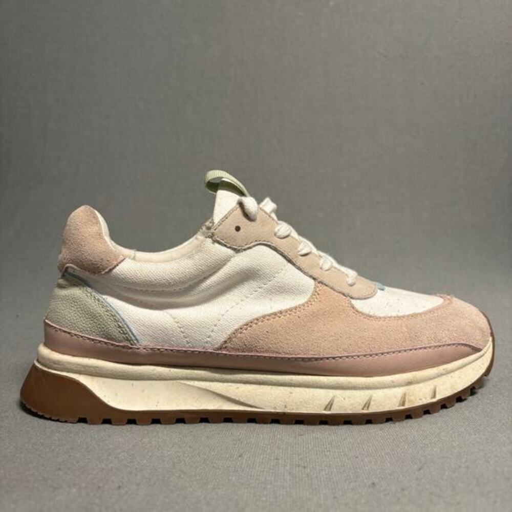 Madewell Kickoff Trainer Sneakers‎ in Neutral Colorblock Leather Women's - Picture 6 of 14
